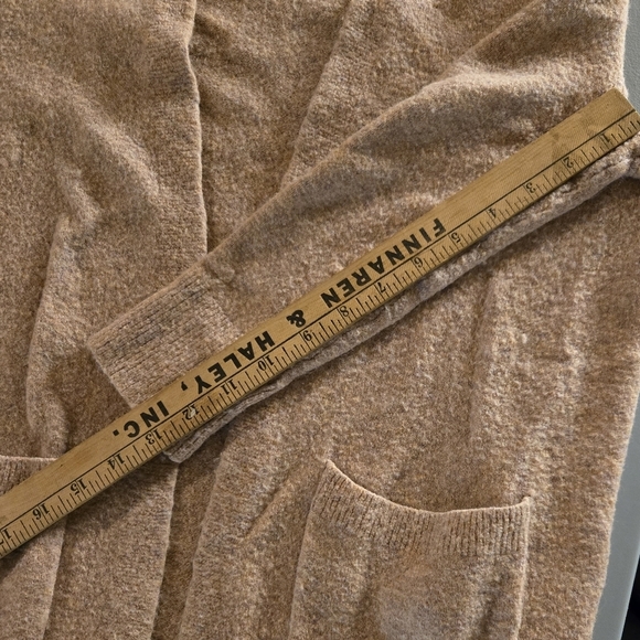 Madewell Cardigan Sweater Womens XS Mauve Wool Blend Oversized Long Slv Marble - Picture 9 of 9